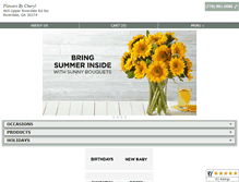 Tablet Screenshot of flowersbycherylriverdale.com